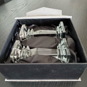 VERDICI DESIGN crystal candle stick holders. (Brand New)